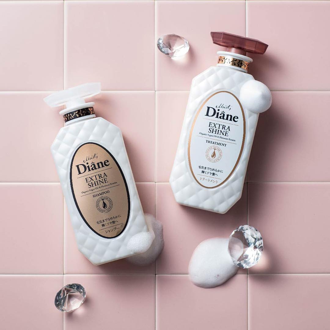 Shampoo + condicionador Diane Moist Branco, 450 ml cada